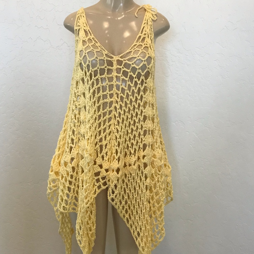 Stunning buttercup crochet cover up